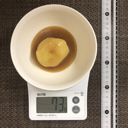 1個分のじゃがいもの煮っころがし