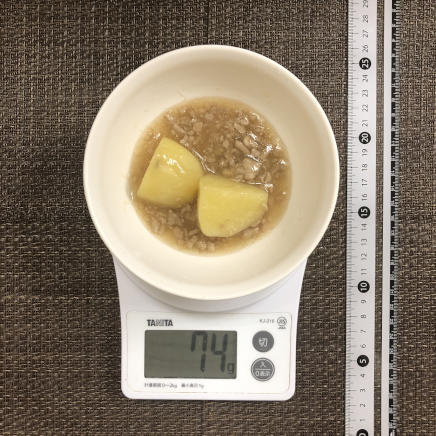 半人前のじゃがいものそぼろ煮