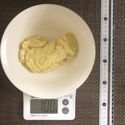 100g分のじゃがいものチーズ焼き