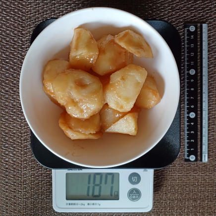 中皿1杯のじゃがいも味噌炒め 187g