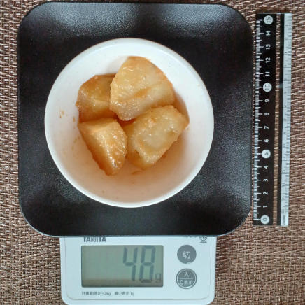 小鉢1杯のじゃがいも味噌炒め 48g