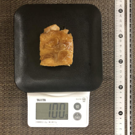 100g分のガーリックチキン