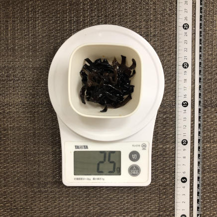 おつまみ皿1皿分のきくらげの佃煮