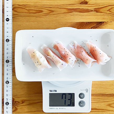 生ハムカマンベール5個分