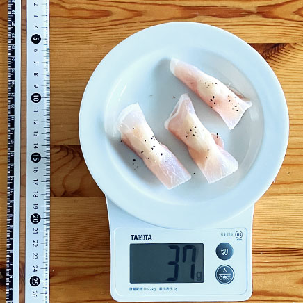 生ハムクリームチーズ3個