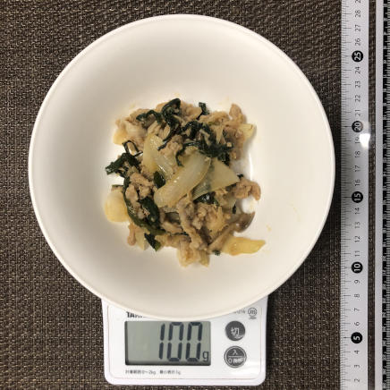 100g分の豚肉プルコギ