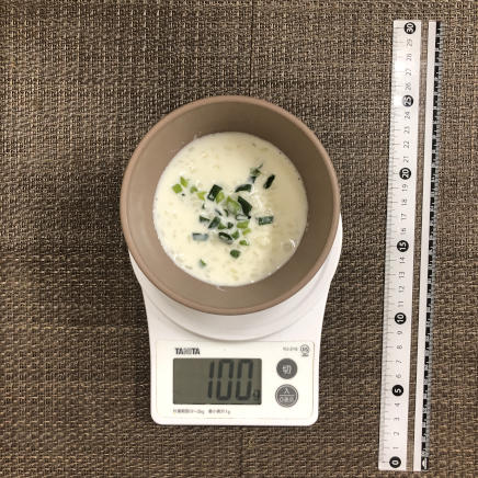 100g分のミルク粥