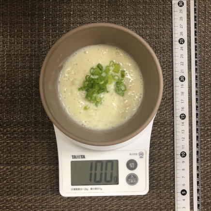 100g分の豆乳粥