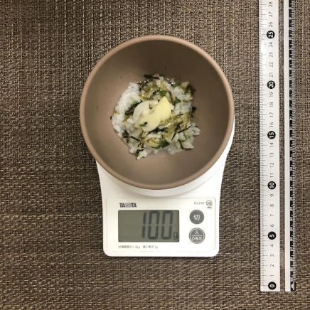 100g分のにんにく粥