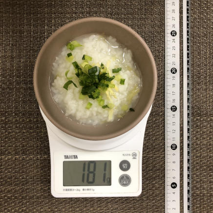 茶碗1杯・1人前の生姜粥