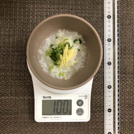 100g分の生姜粥
