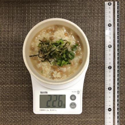 茶碗1杯・1人前の納豆粥