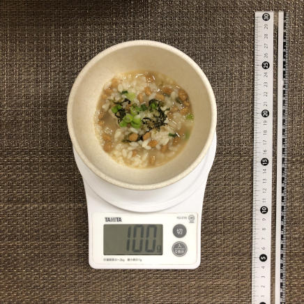 100g分の納豆粥