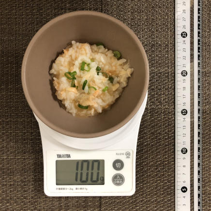 100g分の鮭粥