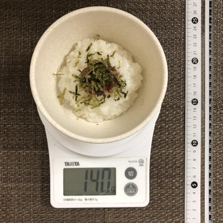 茶碗1杯・1人前の梅粥