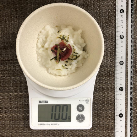 100g分の梅粥