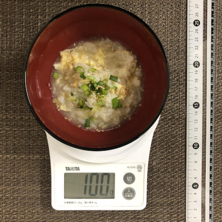 100g分の生姜雑炊