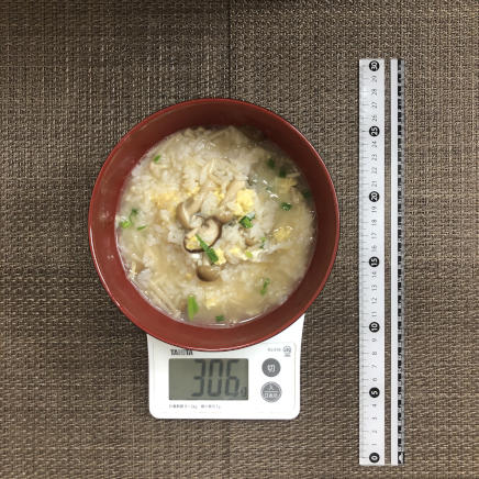 丼1杯・1人前のきのこ雑炊