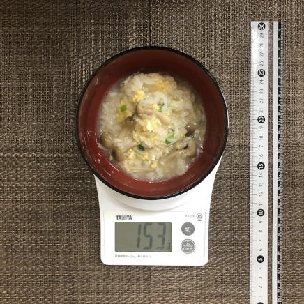 御椀1杯分のきのこ雑炊