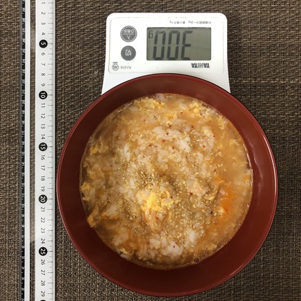 丼1杯・1人前のキムチ雑炊