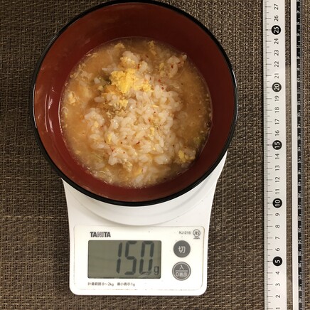 半人前のキムチ雑炊