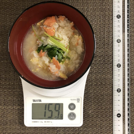 半人前の鮭雑炊