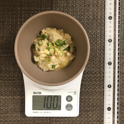 100g分のスンドゥブ雑炊