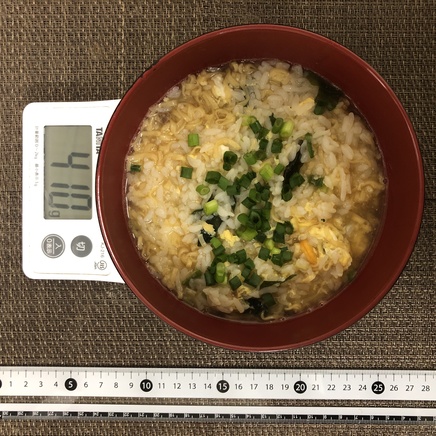 丼1杯・1人前のラーメン雑炊