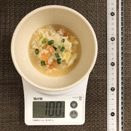 100g分のトマト雑炊