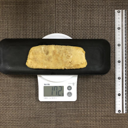 大皿1皿・1人前の納豆入り卵焼き