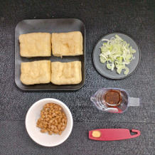 納豆油揚げの材料