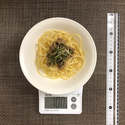 100g分の納豆パスタ