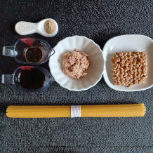 納豆ツナパスタ 1