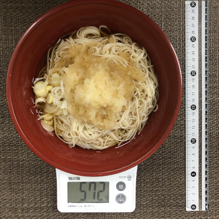 丼1杯・1人前のおろしそうめん