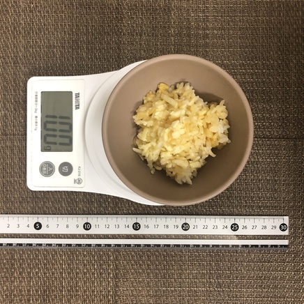 100g分の卵かけご飯チーズ
