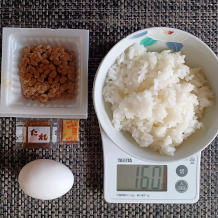 ご飯・納豆・卵