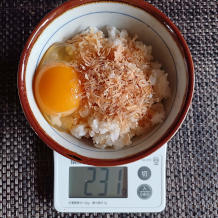 卵かけご飯かつお節