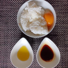 オリーブオイル・醬油・卵かけご飯