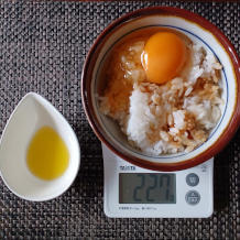 卵かけご飯オリーブオイル