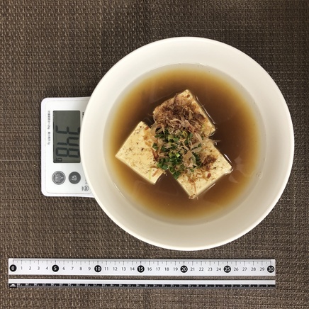 中椀1杯・1人前の湯豆腐