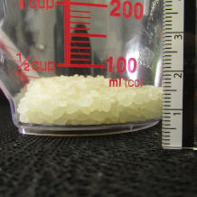 横から見た60gの米