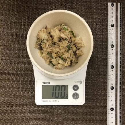 100g分のさんまご飯