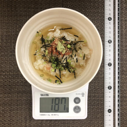 半人前のたらこ茶漬け