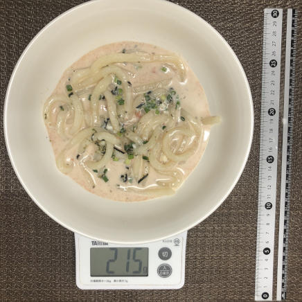 半人前のたらこクリームうどん