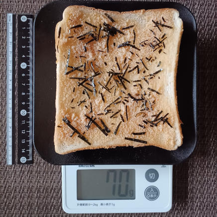 1枚の明太子トースト 70g