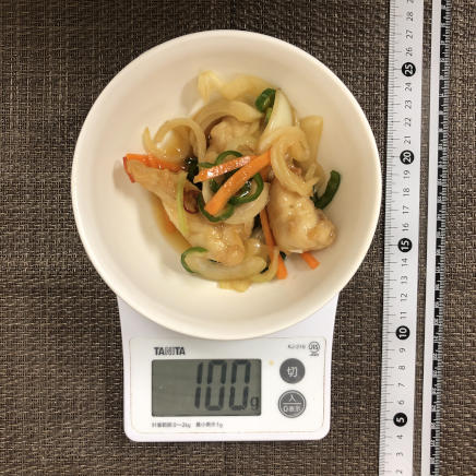 100g分のささみの南蛮漬け