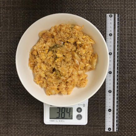 大皿1杯分・1人前のキムチマヨネーズチャーハン