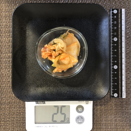 おつまみ皿1杯の豚キムチ 25g