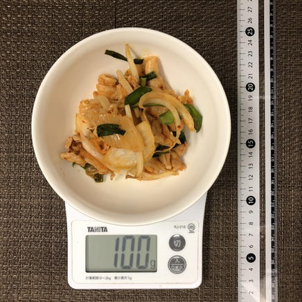 100g分の豚キムチ