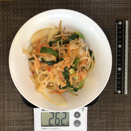 中皿(大)1杯の豚キムチマヨネーズ 262g